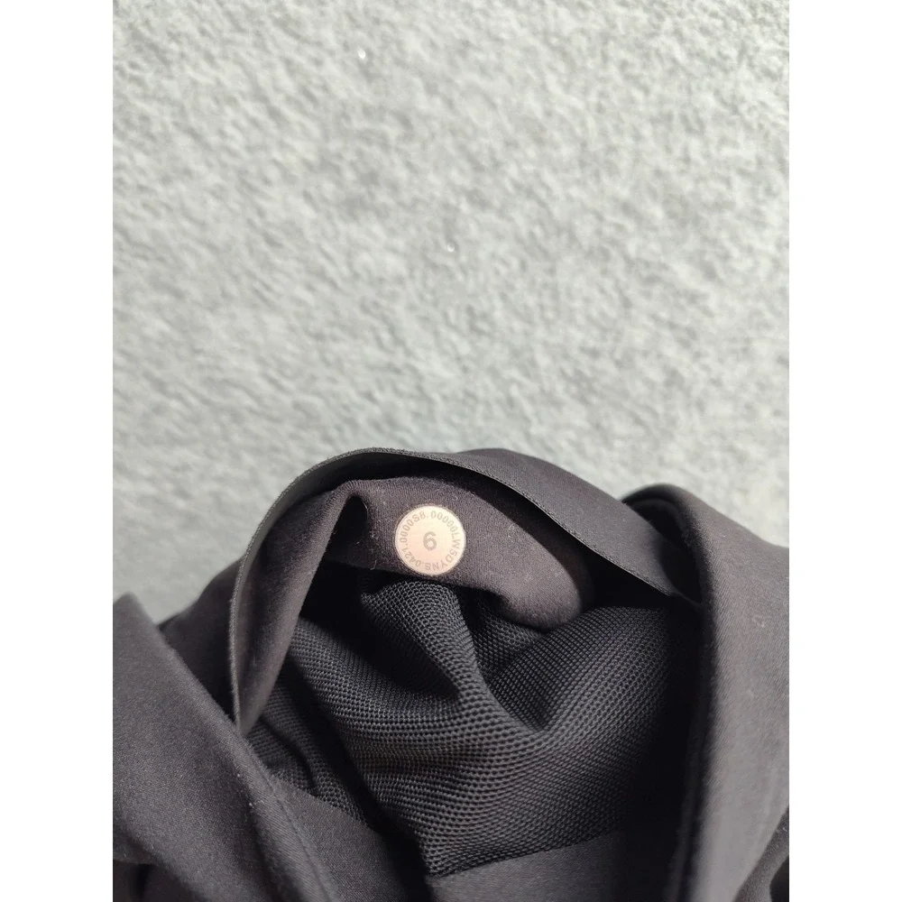 Lululemon Athletica Women Leggings 6 Black Pull‎ On High Waistband Ankle Active